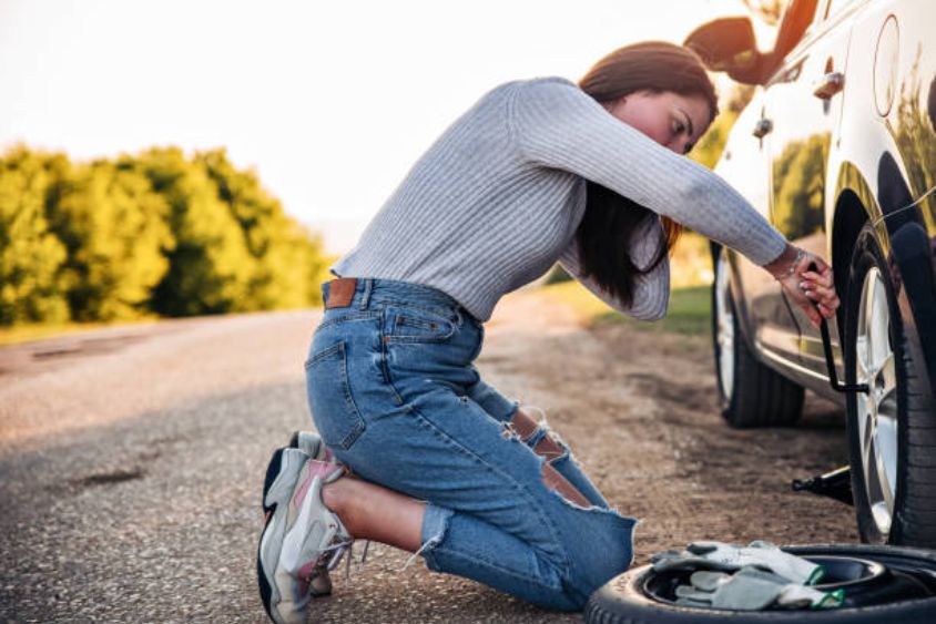 flat tyre change services